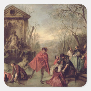Winter, 1738 square sticker