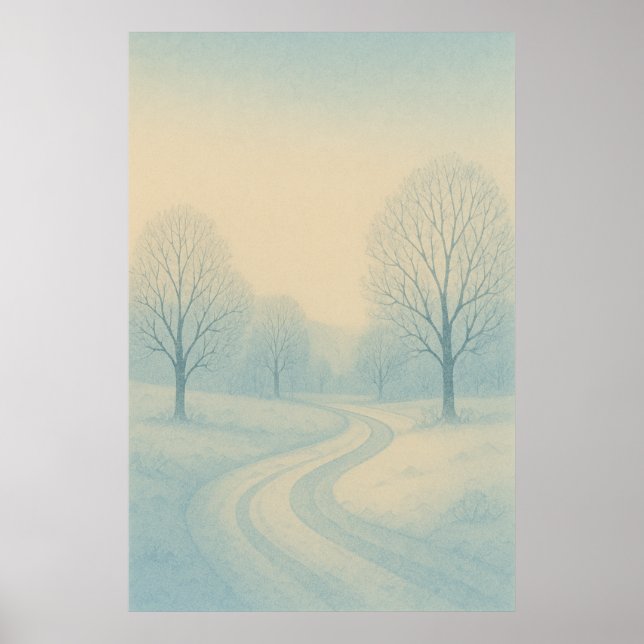 Winter 4, Whispering Snow, Seasonal Print   (Front)