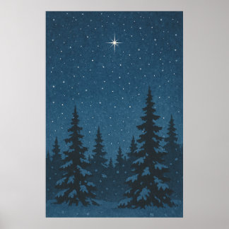 Winter 9, North Star Pines, Seasonal Print