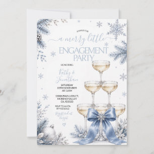 Winter A Merry Little Engagement Party Invitation