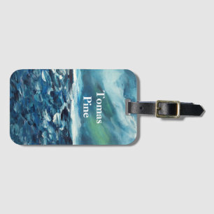 Winter Abstract Painting Luggage Tag