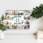 Winter Abundance | 2020 Photo Calendar<br><div class="desc">Share a favourite memory on each page of this 2020 photo calendar. Cover features a thumbnail version of each photo with your family name and monogram in the centre, surrounded by lush green watercolor botanical foliage. Inside, your photos appear in vibrant full bleed with the month overlaid in white handwritten...</div>
