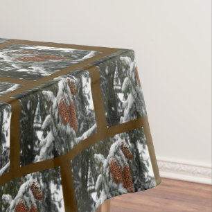 WINTER ACORNS TABLECLOTH