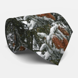 WINTER ACORNS TIE