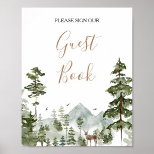 Winter Adventure Awaits Couple Shower Guest Book