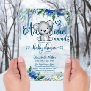Winter Adventure Awaits Polar Bear Baby Shower