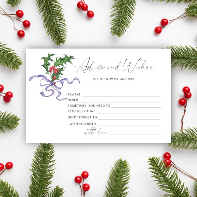 Winter advice and wishes bridal shower stationery (Creator Uploaded)