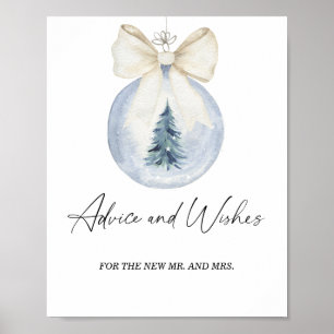 Winter advice and wishes for Newlyweds Poster