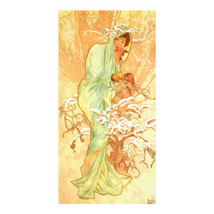 Winter Alfons Mucha Art Nouveau Photo Print