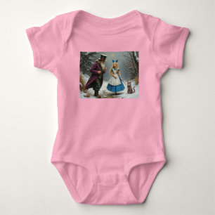 Winter Alice baby pink bodysuit