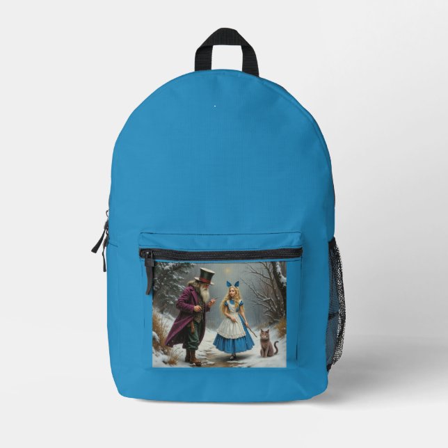 Winter Alice blue backpack (Front)