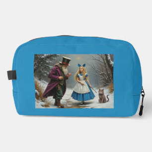 Winter Alice blue toiletry bag