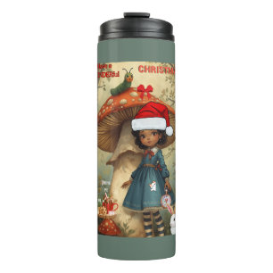 Winter Alice in Wonderland Drink Me Thermal Tumbler