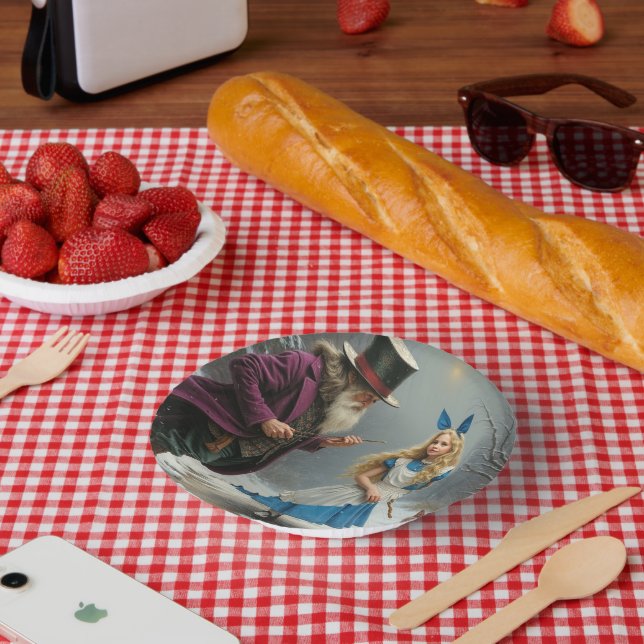 Winter Alice paper bowls Plate (Picnic)