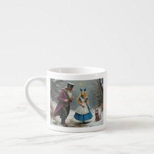 Winter Alice right hand espresso mug