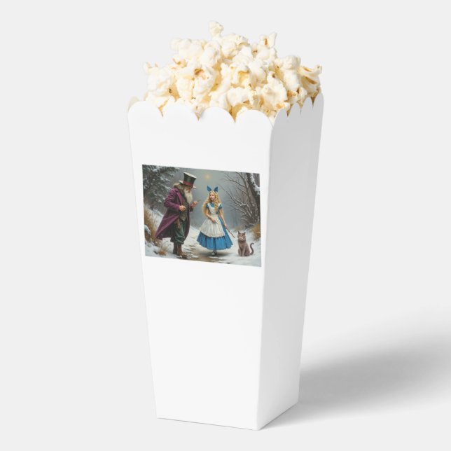 Winter Alice white popcorn boxes (Popped)