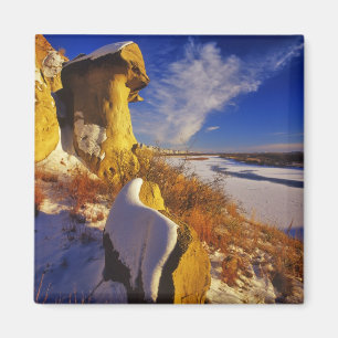 Winter along the Missouri River near Magnet