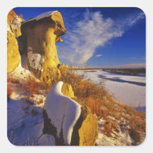 Winter along the Missouri River near Square Sticker