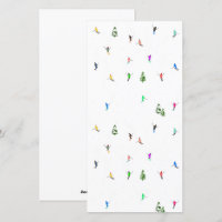 Winter Alpine Skiers Skiing Ski Skis Pattern