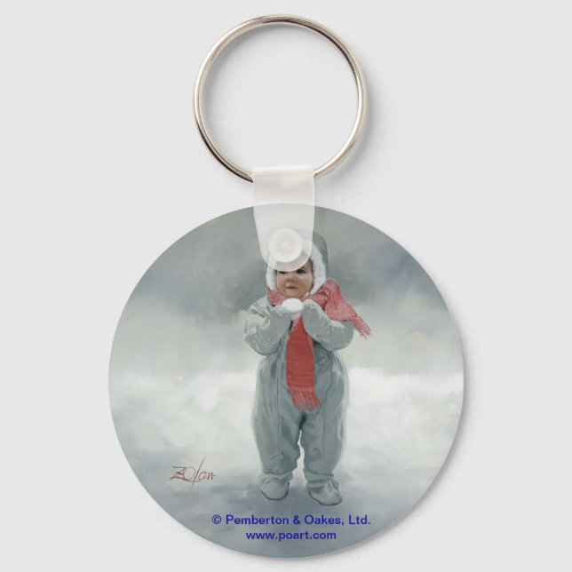 Winter Angel Key Ring (Front)