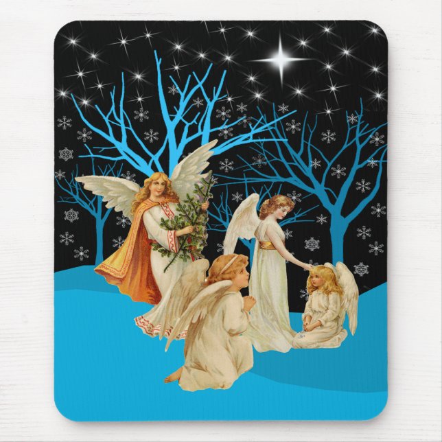 Winter Angels Mouse pad (Front)