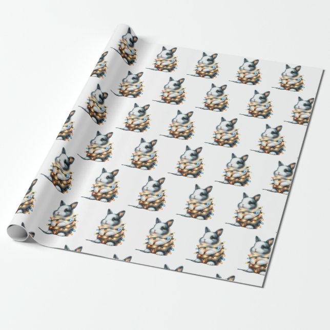 Winter Animal Wonders Wrapping Paper (Unrolled)