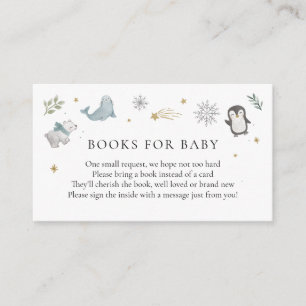 Winter Animals Books for Baby insert card