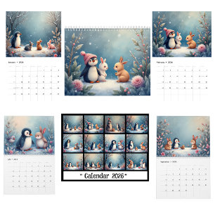Winter Animals Calendar