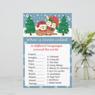 Winter animals christmas around the world game