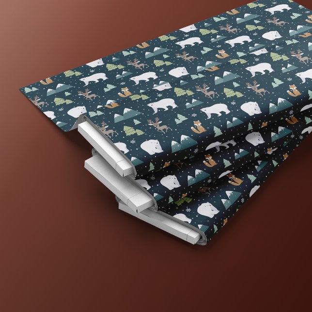 Winter Animals Christmas Pattern Fabric (Creator Uploaded)