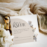 Winter Animals Diaper Raffle Baby Shower