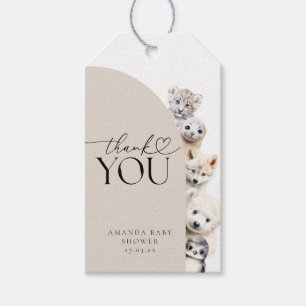 Winter Animals Gender Neutral Baby Shower Gift Tags