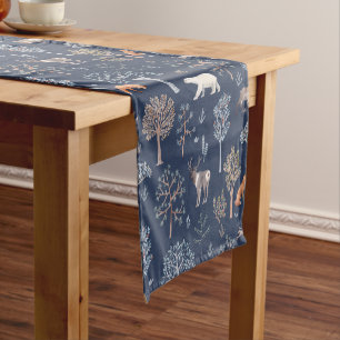 Winter Animals Short Table Runner