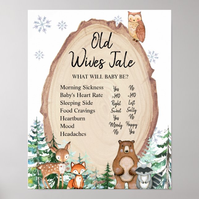 Winter Animals Woodland Forest Old Wives Tales Poster (Front)