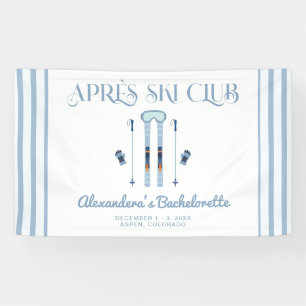 Winter Apres Ski Club Bachelorette Banner