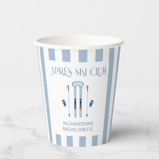 Winter Apres Ski Club Bachelorette Party  Paper Cups