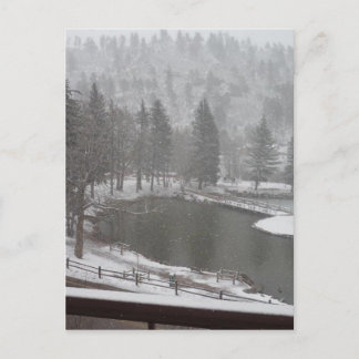 Winter at Green Mountain Falls, Colorado Postcard
