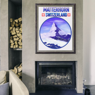Winter At Matterhorn Switzerland Poster