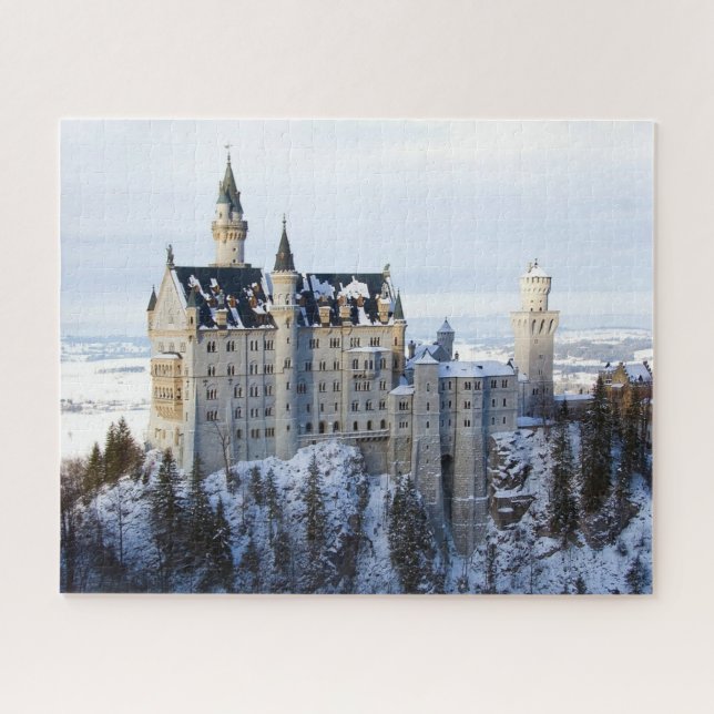 Winter at Neuschwanstein Castle, Germany Bavaria  Jigsaw Puzzle (Horizontal)