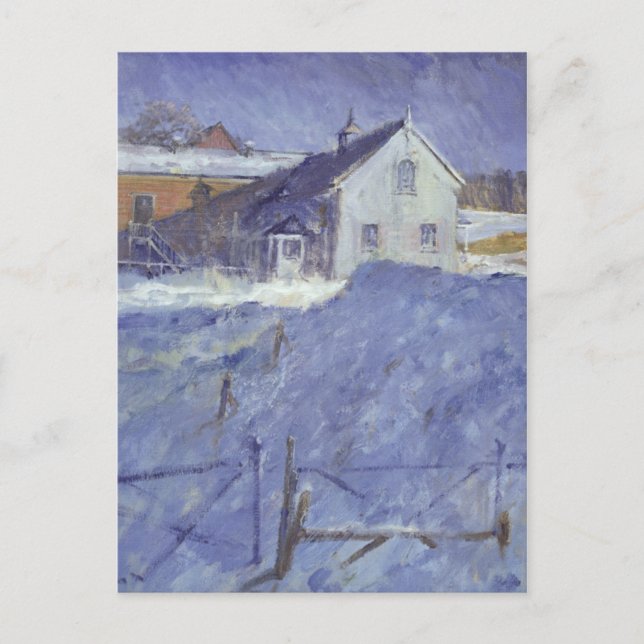Winter at Silver Lodge Postcard (Front)