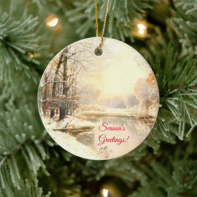 Winter at Spreewald Ceramic Tree Decoration (Tree)