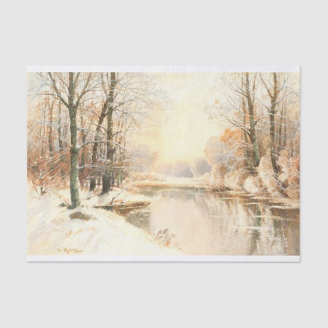 Winter at Spreewald, Decoupage Tissue Paper (Front)