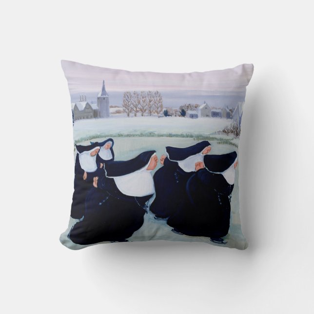 Winter at the Convent Cushion (Front)