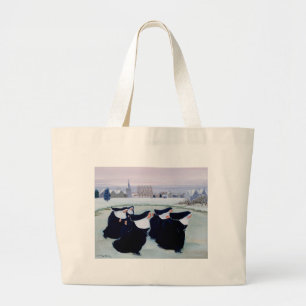 Winter at the Convent Large Tote Bag