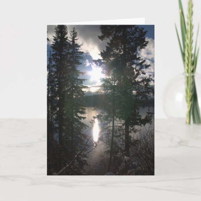 Winter at the Lake Holiday Card (Front)