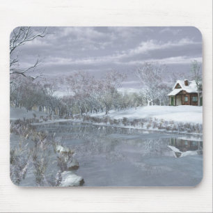 Winter at the Lake Mousepad
