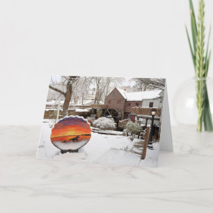 Winter at the Plimoth Grist Mill Card