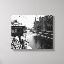 Winter at the Riverside BW