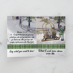 winter at thistlebrook farms card