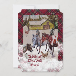 WinTER AT WEST HILLS RANCH Holiday Card